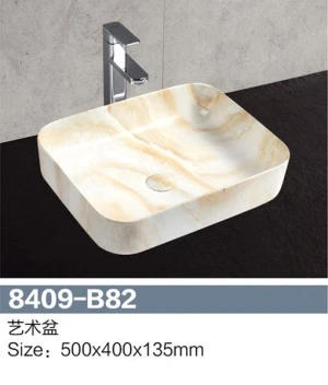 LAVABO TÔ SỨ GIẢ ĐÁ BRODA 8409-E82