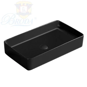 LAVABO TÔ SỨ mầu đen 8407-1 BRODA