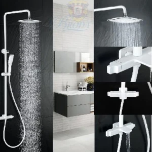 Sen CÂy Lạnh Một Đường Nước Đồng Thau Mầu Trắng A55-2 FAHKLER