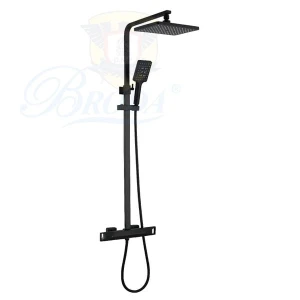 Sen cây tắm đứng mầu đen chỉnh nhiệt độ FAHKLER A66