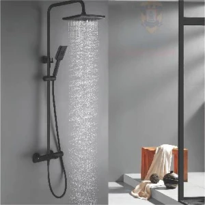 Sen Cây Tắm Đứng NÓNG LẠNH Mầu Đen Chỉnh Nhiệt Độ FAHKLER A61