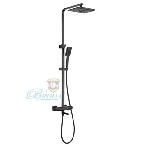 Sen cây tắm đứng NÓNG LẠNH mầu đen Sen cây chỉnh nhiệt độ màu đen FAHKLER