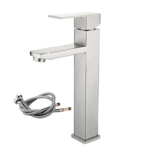 Vòi Lavabo Nóng Lạnh cao 30cm SUS 304 223A FAHKLER