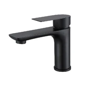 Vòi Lavabo Nóng Lạnh INOX Mầu Đen 20cm FAHKLER CB09-14