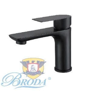 Vòi Lavabo Nóng Lạnh Mầu Đen INOX FAHKLER 20cm