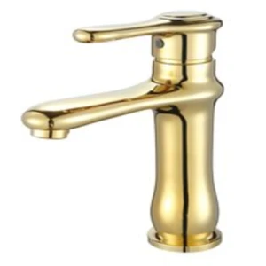 Vòi Lavabo Nóng Lạnh Mầu Vàng Cao 20CM FAHKLER 9857