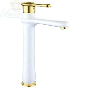 VÒI LAVABO NÓNG LẠNH MẦU VÀNG TRẮNG FAHKLER 9865