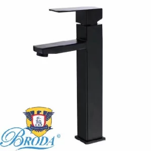 Vòi Lavabo Nóng Lạnh Vuông INOX 30cm FAHKLER
