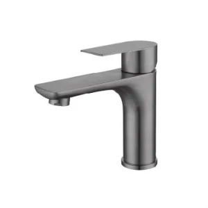 Vòi Lavabo Nóng Lạnh Xám INOX 20cm INOX CB09-8 FAHKLER