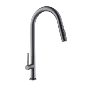 Vòi Rửa Chén Lạnh Rút Dây NANO Xám 451-1