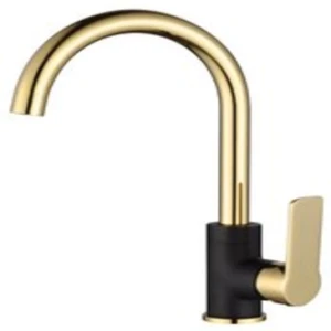 Vòi rửa chén nóng lạnh sơn tĩnh điện đen BRODA 472