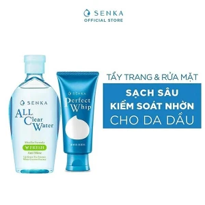 Bộ đôi Senka làm sạch cho mọi loại da