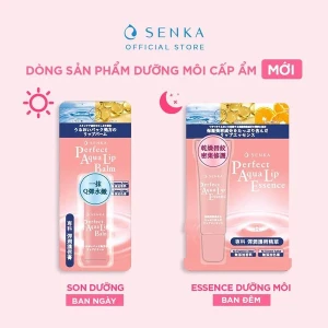 Bộ Son Và Tinh Chất Dưỡng Môi Senka Cấp Ẩm Perfect Aqua Lip