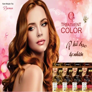 Kem Nhuộm Dưỡng Tóc Phủ Bạc Pyeonan Hàn Quốc - Hộp 2 tuýp 120g