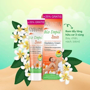 Kem tẩy lông Eveline Bio Depil 3 vùng hương xoài 125ml