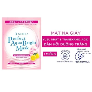 Mặt Nạ Senka Dưỡng Sáng Săn Chắc Da Perfect Aqua Bright Mask Firming Bright 21g