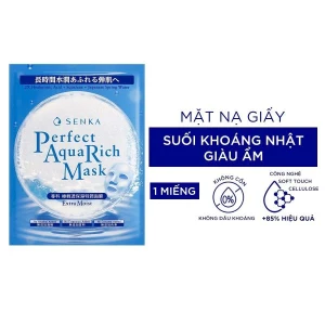 Mặt Nạ Senka Siêu Cấp Ẩm Perfect Aqua Rich Mask Extra Moist 21g
