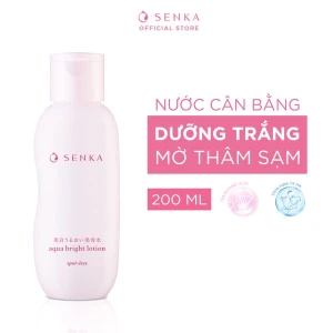 Nước Cân Bằng Senka Dưỡng Sáng Da Mờ Thâm Sạm Aqua Bright Lotion 200ml