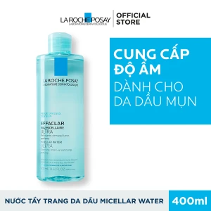 Nước Tẩy Trang Làm Sạch Sâu Và Kiểm Soát Bã Nhờn Cho Da Dầu Và Da Mụn La Roche Posay Effaclar Micellar Water 400ml
