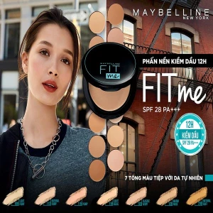 Phấn Nền Kiềm Dầu Chống Nắng 12H SPF28 PA Mịn Lì Lâu Trôi Fit Me Maybelline New York Compact Powder 6g