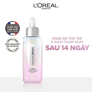 Serum L'oreal Paris Dưỡng Sáng Và Mờ Thâm Nám Glycolic Bright 1.0% Glycolic Acid (AHA)