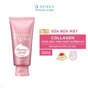 Sữa Rửa Mặt Senka Ẩm Mịn Và Săn Chắc Da Perfect Whip Collagen In 120g