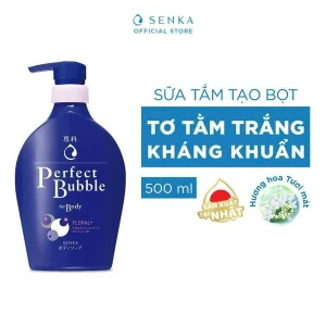 Sữa Tắm Senka Dưỡng Ẩm Hương Hoa Tươi Mát Perfect Bubble for Body Floral Plus