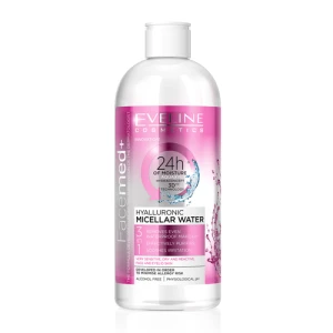 Nước tẩy trang Eveline Facemed dưỡng ẩm Hyaluronic 400ML