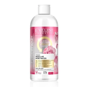 Nước tẩy trang Eveline Facemed trắng da tinh chất hoa hồng 400ML