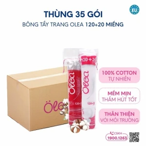 Thùng 35 gói bông tẩy trang Olea 120 20 miếng