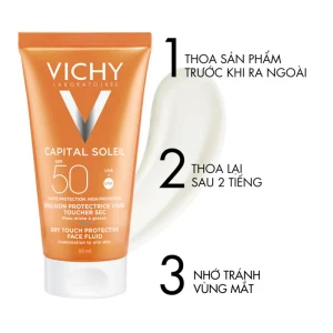 Kem Chống Nắng Vichy Capital Soleil Mattifying Face Fluid Dry Touch SPF50+ 50ml