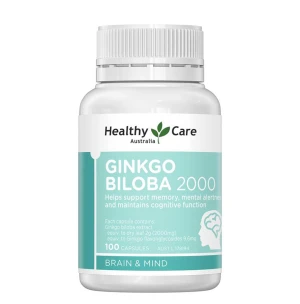 Viên Uống Bổ Não Healthy Care Ginkgo Biloba (100 viên)