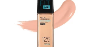 Kem Nền Maybelline 125 Fit Me Matte + Poreless Nude Beige