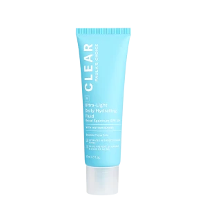 Kem chống nắng dạng sữa dưỡng ẩm và phục hồi da dầu mụn Clear Ultra-Light Daily Hydrating Fluid Broad Spectrum SPF 30