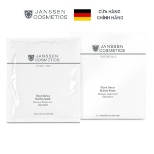 Mặt nạ Cellulose sinh học thải độc Janssen Cosmetics Black Detox Bubble Mask 5 Stck./pcs.