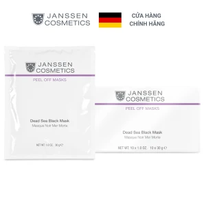 Mặt nạ lột khoáng chất cho da dầu Janssen Cosmetics Dead Sea Black Mask 10 x 30g