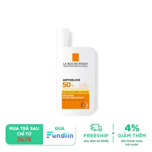 Kem Chống Nắng Dạng Sữa Không Gây Nhờn Rít La Roche Posay Anthelios Shaka Fluid SPF 50