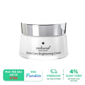 Kem dưỡng trắng da và ngăn ngừa sạm nám Sakura Spots Care Brightening Cream