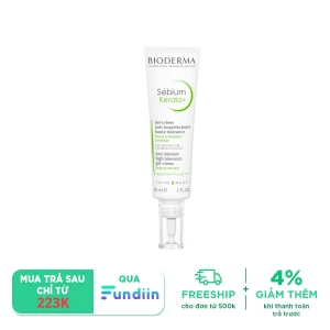 Kem giảm mụn trứng cá, mụn đầu đen và ngăn sẹo thâm Bioderma Sébium Kerato