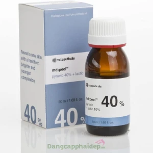 Dung dịch thay da sinh học mụn mức 3,4 chống lão hóa Md:ceuticals Md Peel Pyruvic 40% + Lactic 10% chai 50ml