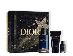 Giftset Nước Hoa Dior Sauvage Eau De Parfum (100ml + 50ml +10ml)