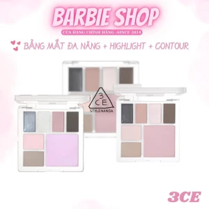 Bảng Màu Mắt - Bắt Sáng - Má Hồng- Tạo Khối Đa Năng 3CE All Rounder Face Palette