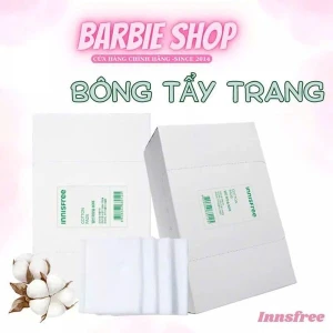 Bông Tẩy Trang Cao Cấp Innisfree Premium Cotton Pads For Toner 80 Miếng