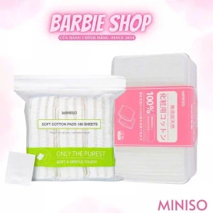 Hộp Bông Tẩy Trang Miniso 180 Miếng Và 1000 Miếng Nhật Bản