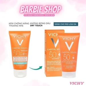 Kem Chống Nắng Chống Ô Nhiễm Bụi Kiềm Dầu & Giảm Thâm Nám Vichy Capital Soleil Mattifying 3In1 SPF50