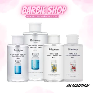 Tẩy Trang Jmsolution H9 Hyaluronic Ampoule / Derma Care Centella Cleansing Water Clear 500ml - 850ml