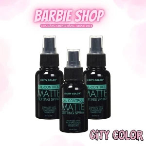 Xịt Khóa Nền City Color Oil Control Matte Setting Pray 75ml