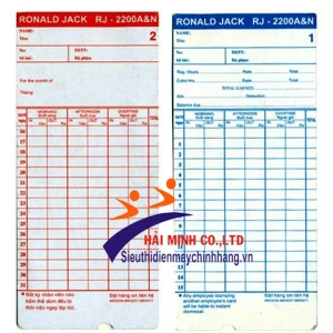 Cọc thẻ giấy chấm công