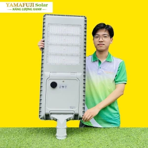 Đèn đường năng lượng mặt trời Yamafuji Solar ISSL-C-100W (Nhôm đúc)
