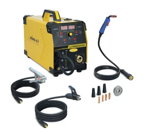Máy hàn MIG ko dùng khí, que que MMA, TIG, digital 220V HKMIG200D